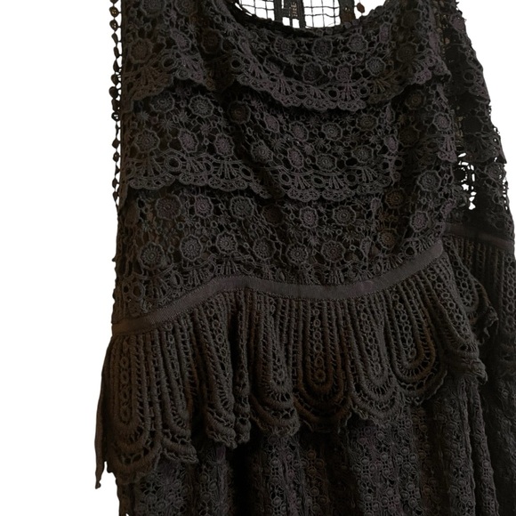 Meghan LA Crochet Ruffle Maxi Dress - Picture 3 of 7